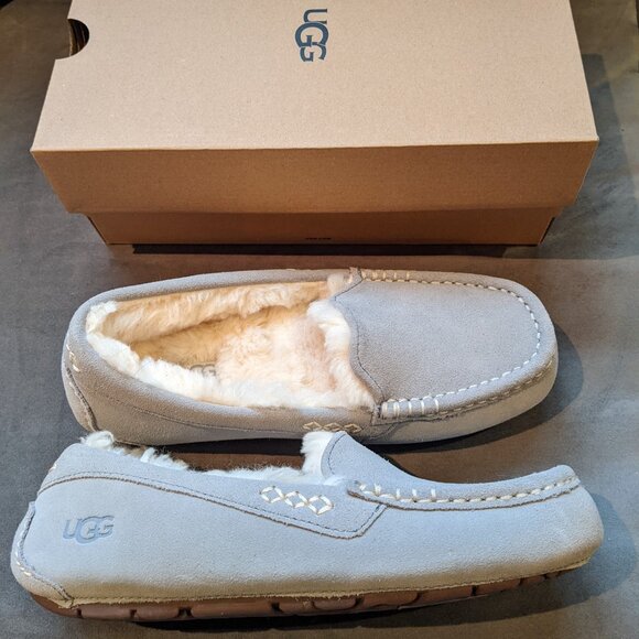 NEW UGG Ansley slippers, grey, size 7 - Picture 1 of 6